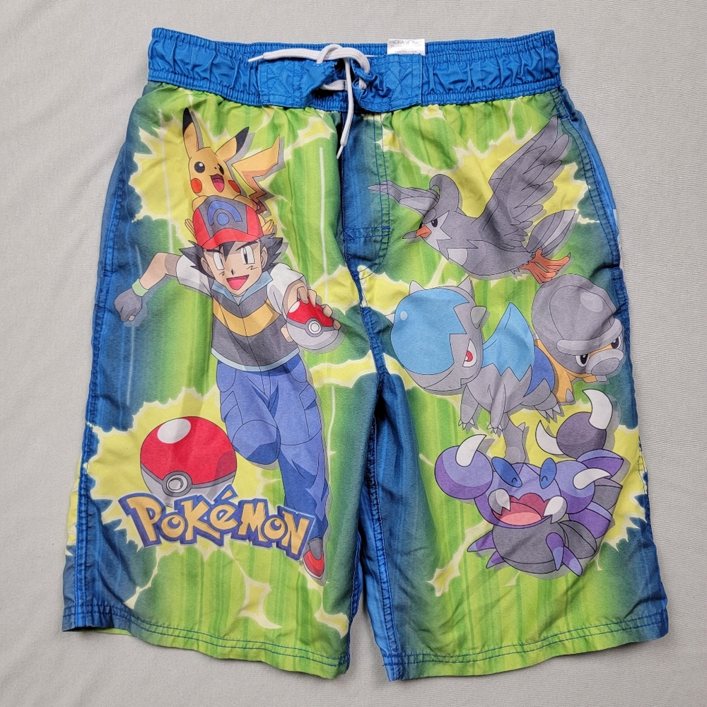 2008 Pokemon Kids Swimsuit Shorts Trunks